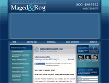 Tablet Screenshot of immigrantconnect.com